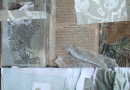 Here Rest (Collage Mixed Media Photographs watercolor on paper and printed papers woodblock on paper) by Varya Pershyn