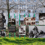 Photo Installation with Photographs of Gerda Taro from the Spanish Civil War in Leipzig