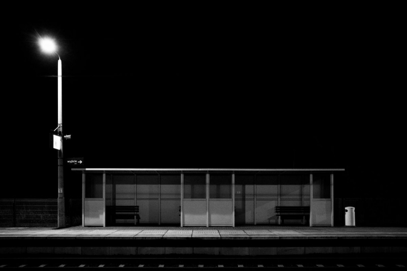 Train station Kamieńsk in Poland by Wojciech Karlinski