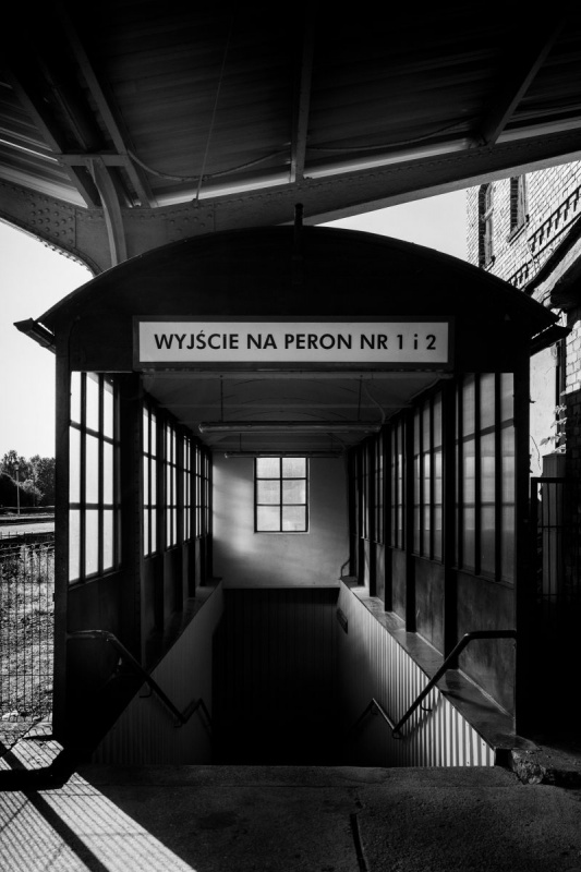 Train station Złocieniec in Poland by Wojciech Karlinski