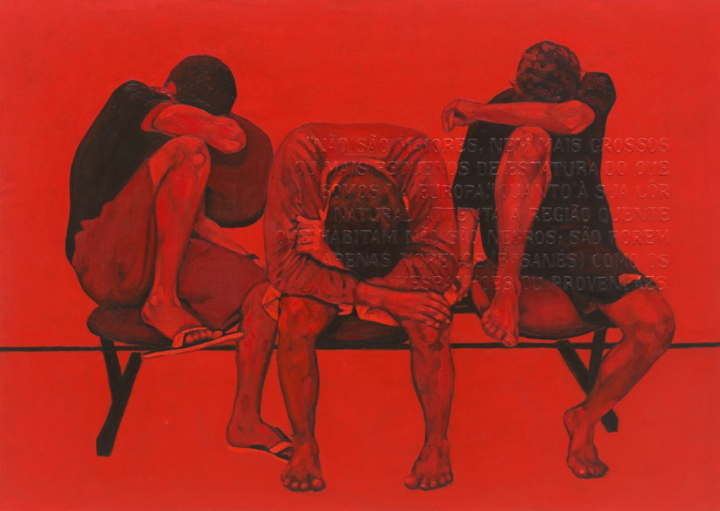 ohne Titel | untitled, 2019, Öl auf Leinwand | oil on canvas, 135 x 190 cm l Éder Oliveira | Opposition Galerie Voss
